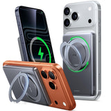 TORRAS Ostand MiniMag Power Bank, 5,000mAh Ultra Slim Magnetic Portable Charger with Stand, Fast Charging for iPhone Air Wireles