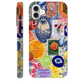 Generic Compatible with for iPhone 16,Fruit Lemon European Summer Collage Phone Case for Girl Women Boy Men,Scratch Resistant Sh
