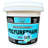 CrystaLac Extreme Protection Water Based Polyurethane (Satin, 8oz Mini): Self Leveling, Non Yellowing, Brush or Spray, UV Protec