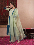 Anni Designer Women'S Cotton Blend Straight Solid Kurta With Pant & Dupatta (Panai Green_Xxl_Green_Xx-Large),Green,2XL,Rayon Blend,Regular,