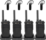 Retevis RB37 Bluetooth Walkie Talkies, Bluetooth Two Way Radio with Wireless Earpiece, Flashlight, 2000 mAh&120h Standby, Type-C