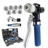 iGeelee Copper Tube Expander Hydraulic Swaging & Expanding Tool Kit, 3/8 to 1-1/8 Range, Includes 7 Interchangeable Heads (VG-30