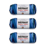Bernat Super Value Yarn, 3 Pack, Oceana Stripes 3 Count