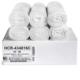 Aluf Plastics HCR434816C High Density Star Sealed Coreless Roll Bags, 56 gal, Polyethylene, 43 x 48, Clear (Pack of 200)