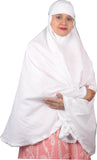 WomenS Cotton Khimar Hijab White | Ramzan Special Casual Style Relaxed Fit White Khimar Ready To Wear Instant Hijab For, Speci