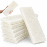 Chicplaid 8 Pack Scouring Pads, 10 x 4 Inch Large Reusable Multipurpose Scouring Sponges for Kitchen, Bathroom, Counters, Floors