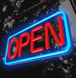 LED Open Sign,Bright Open Sign for Business Window with Remote Control,21x10 inch Large Size,Restaurant,Bar,Retail Shops,Window