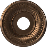 Ekena Millwork CMP13BECAB Berkshire Thermoformed PVC Ceiling Medallion (Fits Canopies up to 5 3/4), 13OD x 3 1/2ID x 3/4P, Metal