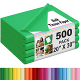 Qilery 500 Sheets Christmas Dark Green Tissue Paper Bulk for Gift Bags 20 x 30 Inch Acid Free Decoupage Packaging Wrapping Paper