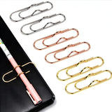 Jonfolk Paper Clip Pen Holder, Fits Notebooks, Journals & Planners, 6 Pack