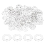 HARFINGTON 150pcs M8 PVC Flat Washers 8mm ID 16mm OD 0.3mm Thick Sealing Gasket Ring Spacer Metric Round Washers Replacement for