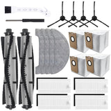 Q6 Pro Accessories Kit for HONITURE Q6 Pro, AIRROBO T10+, Neabot N2 Robot Vacuum Replacement Parts, 2 Main Brush, 4 Side Brush,