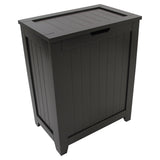 Redmon 18'' x 11.25'' x 23.25'' Contemporary Country Wainscot Style Wooden Clothes Hamper for Bedroom, Bathroom, and Laundry Roo