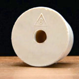FE455 Rubber Stopper Size 8 Drilled (Pack of 3)