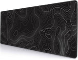 SANWUMIAN Gaming Mouse Pad, Large Topographic Mouse Pads for Desk, Non-Slip Rubber Base Mousepad, Keyboard Mouse Mat, Desk Pad w