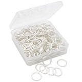 Auvoau 100Pcs Open Jump Rings 18mm Silver Jewelry Connectors for Jewelry Findings Making Supplies,Bracelets,Keychain,Necklace,An
