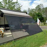 Leaveshade RV Awning Sun Shade Screen 10' X 11' 3'' (Fit for 12' Awning) Mesh Sunshade Block UV Glare Motorhome Camper Trailer A