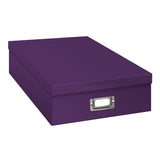 Pioneer Photo Albums OB12S Bright Purple Storage Box 14.75 x 13 x 3.75 inch