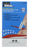IDEAL INDUSTRIES INC. 44101 Wire Marker Booklet Legend: 09 (45 Each)