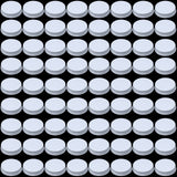 Patelai 72 Pieces 38 mm White Growler Caps Lids, Tinplate Metal Screw Caps with White Filling Glue Fits for Most 1/2 and 1 Gallo