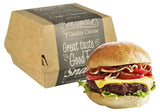 PAPSTAR - PAPSTAR Bote burgerpure, dimensions: 90 x 90 x 70 mm