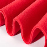 Soft Felt Fabric Sheets 1.6mm Thick Sewing Patwork Material Large Craft Felt Roll Fabric by The Yard (Red, 18X 36 Inches)