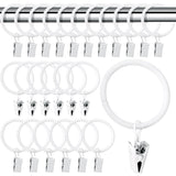 ofone Ring Hooks Vintage Window Treatment Curtain Rod Drapery Rings Window Curtain Rings Clips Rustproof 1.5 Interior Diameter
