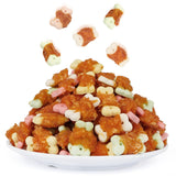 MON2SUN Dog Treats, Mini Chicken Wrapped Biscuits with Added Vitamins, Healthy Training Snacks for Small Medium and Large Dogs,