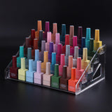 SUTOKAKA Nail Polish Organizer Clear Acrylic Eyeglasses Display Holder Essential Oil Storage Rack Makeup Stand Tray - 5 Layer