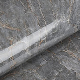 Livelynine 15.8X197 Green Grey Marble Contact Paper for Countertops Waterproof Kitchen Counter Top Stick Paper Marble Wallpaper