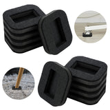 Blulu 12 Pcs Felt Caster Cups Furniture Pads for Hardwood Floors Wheel Stoppers for Rolling Chairs for Office Bed Home Prevent S