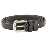Rai Sahab Black Leather Belts Plain Waistband For Casual/Formal/Jeans/Shorts Wear With Durable Unique Design Buckle For Women Lb