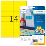 Herma Etiketten/5058 105,0x42,3mm Gelb Inh. 280