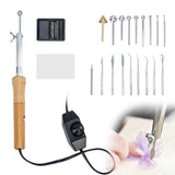 ZOYACREATE Fabric Flower Maker, Electric Making Fabric Flowers Mini Iron Artificial Flower Making DIY Crafts Tools Kit with 18 I