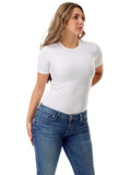 Anni Desinger Women'S White Pure Cotton Regular Fit Half Sleeve Cotton T-Shirt (Girl T Shirt White_M),White,M,Cotton,Regular,
