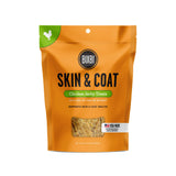 BIXBI Skin & Coat Support Chicken Jerky Dog Treats, 5 oz - USA Made Grain Free Dog Treats - Antioxidant Rich to Support Shiny, F