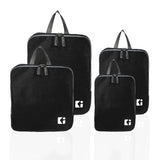 Heart Home Set Of 4 Waterproof Travel Kit For Toiletries With Handles | Cosmetics Pouch, Bathroom Toiletries Bag & Vanity Storag