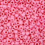 AUREHEN 300PCs Silicone Pony Beads for Hair Braiding, Light Pink Colors 6 * 9mm Soft Kandi Foca Beads for Bracelet Making, Pens,