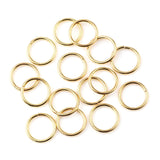 HDSupplies 200 Pieces - 4mm Jump Rings Gold Tone Plated - 21 Gauge (0.7mm Thickness)