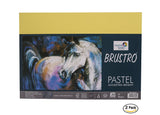 Brustro Artists Pastel Papers | 160 Gsm, A4, Assorted Bright Shades Of 20 Sheets (Pack Of 2) | Suitable For Pastels, Pencil, Gra