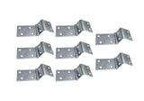 QCAA Heavy Duty Durable Steel Chest Hinge for Box, Door & Cabinet, 1-1/2 x 1.8 mm, Zinc Plated, 8 Pack, Made in Taiwan