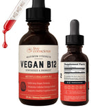 Vegan Vitamin B12 Sublingual Liquid Drops by Live Conscious- Methylcobalamin Max Strength B12 5000mcg Formula - Vegan B 12 Vitam