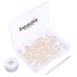 BEADIA Natural Pearl Beads Potato 4-5mm White Freshwater Cultured Loose Gemstone Beads for DIY Jewelry Making 13.8''/Strand HQ