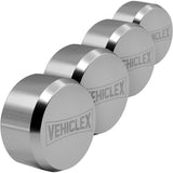 Vehiclex 4-Pack Heavy-Duty Puck Lock Set - Keyed Alike, Hidden Shackle Lock - Rust-Resistant Security for Trailers, Garages, Car