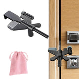 MASJENBU 1 Pack Adjustable Portable Door Lock, Hotel Door Locks for Travelers, Prevent Unauthorized Entry, Door Stoppers Securit