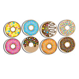 Ashley Productions NonMagnetic Mini Whiteboard Erasers, DonutFetti, 8Pack, Model Number: ASH78009