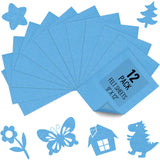 12PCS Sky Blue Felt Fabric Sheets 9 x 12 - 1.6mm Thick Soft Felt for Craft Sewing DIY Patchwork Art Projects Decorations