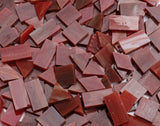 Lanyani Glass Mosaic Tiles for Art Crafts, Mixed Color Shapes - 4 Styles: Square, Rectangle, Diamond, Triangle - 200 Pieces, Bur