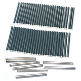 ZDingTech 60pcs 2mm x 25mm Dowel Pins Metal Dowel pins M2 2mm Shelf Pegs,Support Shelves,2mm x 25mm Metal Rod.304 Stainless Stee