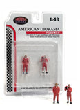 American Diorama Racing Legend 1970s Theme (Set of 2) Diecast Figures for 1/43 Scale Models AD76449